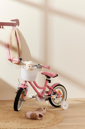 Pinepeak Star Barnesykkel 12 Tommer Rosa Pinepeak Star Barnesykkel 12 Tommer Rosa