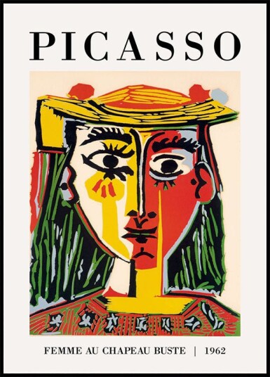 Pablo Picasso    El Rostro 1962 Plakat Plakat / 100x150cm