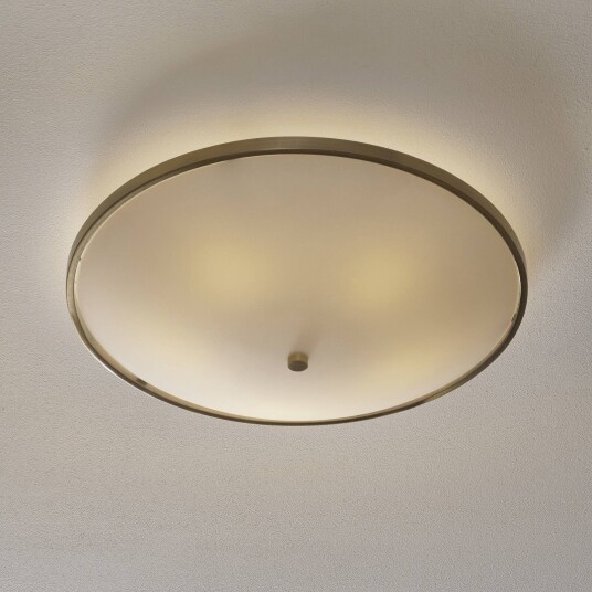 Orion Taklampe TALYA, dimbar, Bronse / messing, Stue / spisestue, Metall, Antikk