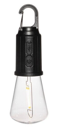 Oppladbar LED-lampe for telt og camping