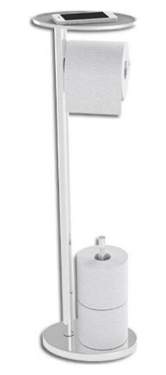 Hefe Ovo Caddy Toalettpapir Holder, Krom