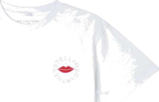 Stella McCartney Kids T skjorte Hvit m. Lepper Stella McCartney Kids 12 år 152 T skjorte