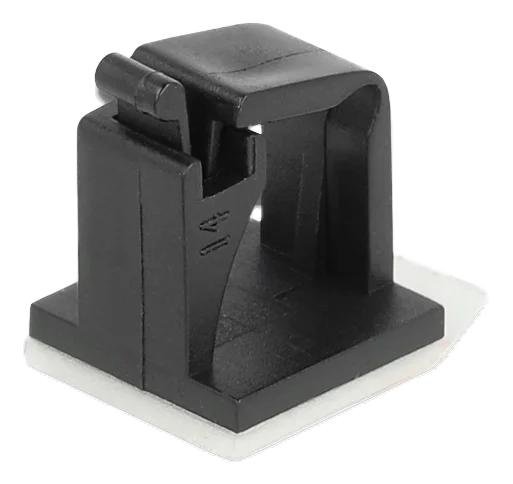  Delock Cable Holder With Locking Clip Self-adhesive Black 10 Pieces