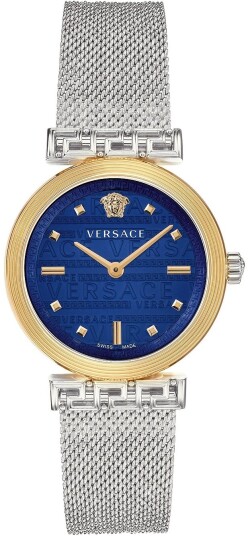 Versace Dameklokke VELW00520 Meander Blå/Stål Ø34 mm