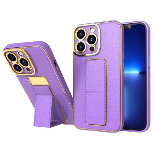 Hurtel New Kickstand Case-Deksel Til Iphone 13 Pro Med Stativ Lilla