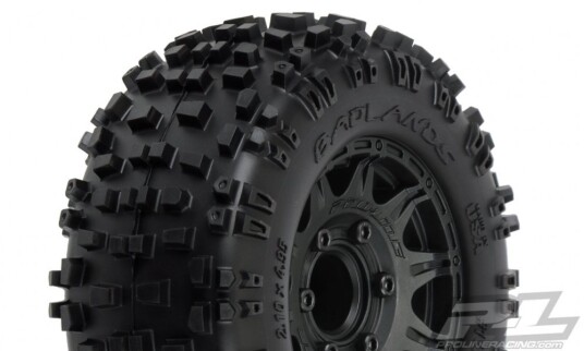 Pro-Line 117310 Badlands 2.8" MTD Raid Black 6x30 F/R