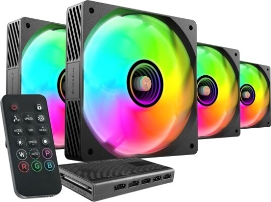 Tacens Mars Mf-Si4kit Vifter 120 Argb X4 Sort Vifter+Hub+Kontroller Tacmars-Mfsi4kit Tacens Mars Mf-Si4kit Vifter 120 Argb X4 Sort Vifter+Hub+Kontroller Tacmars-Mfsi4kit