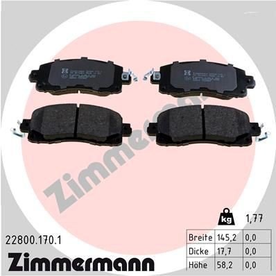 Bremseklosser ZIMMERMANN 22800.170.1