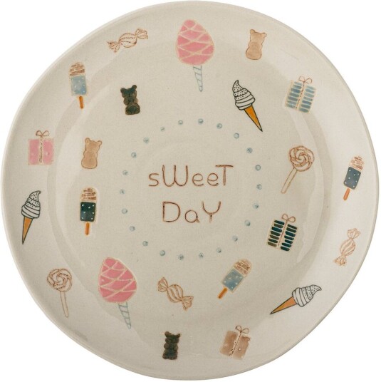 Bloomingville Sweets tallerken Ø24 cm Nature Bloomingville Sweets tallerken Ø24 cm Nature