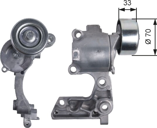 Strammehjul, kilerem GATES T38411