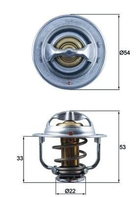 Termostat MAHLE ORIGINAL TX 179 89D
