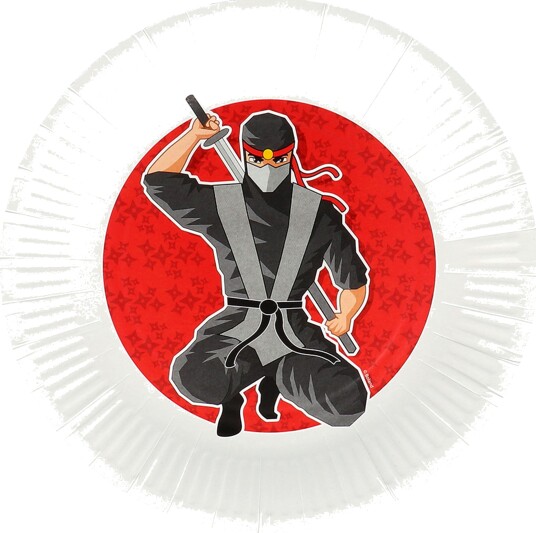 Boland Party Partners Papptallerken Ninja 8-pakning 50407
