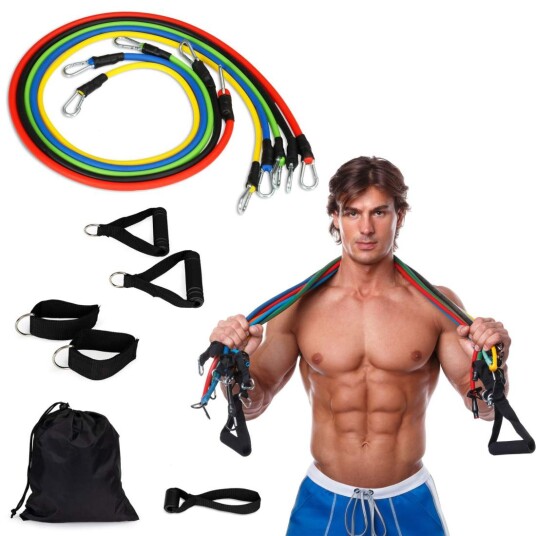 Treningsbånd Expander Set 5 pack med Grip Treningsbånd Expander Set 5 pack med Grip