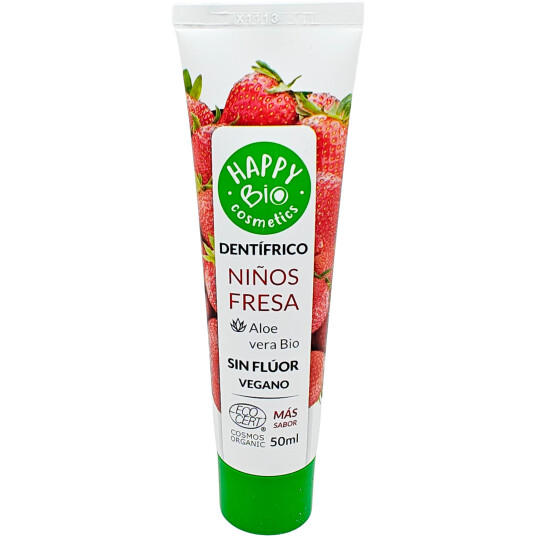 Økologisk Børnetannpasta HAPPY BIO Strawberry & Xylitol 75 ml. Økologisk Børnetannpasta HAPPY BIO Strawberry & Xylitol 75 ml.