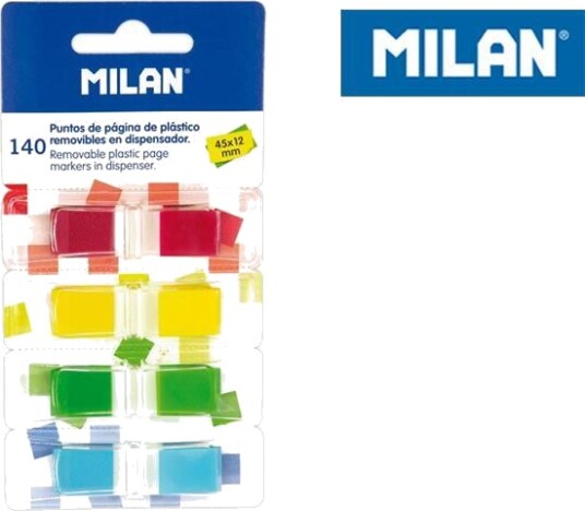 Fluorescerende Indeks Milan 4 Farger 45×12 Mm 140 Stk.
