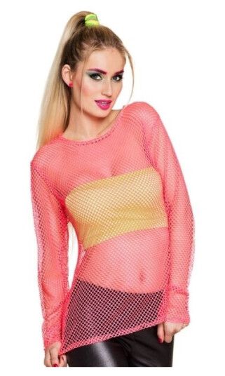 Neonpink Netbluse Neonpink Netbluse
