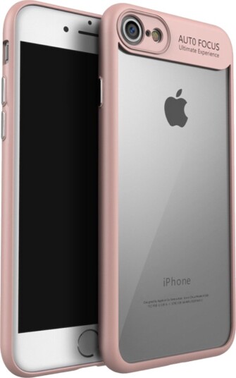 iPaky Clear Hybrid Case (iPhone SE3/SE2/8/7) Rosa