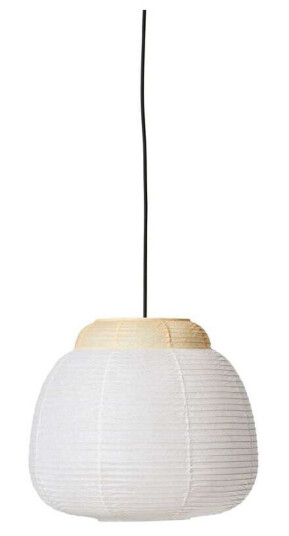 Made By Hand Papir Enkelt Taklampe Ø40 cm Myk Gul
