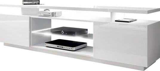 Ceasar TV-benk 180 cm - Hvit
