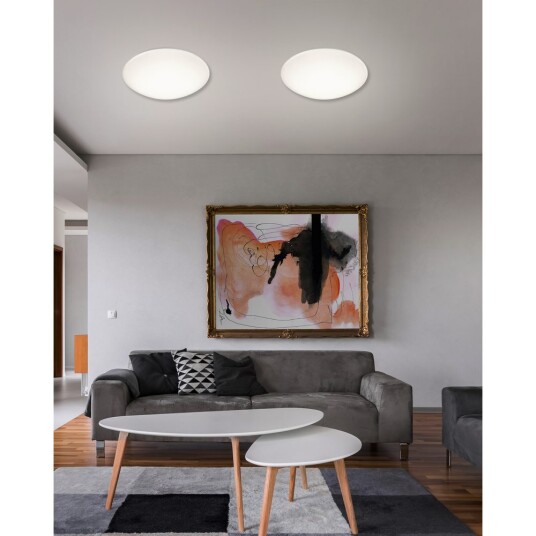 Plafond Pollux   27 cm Hvit