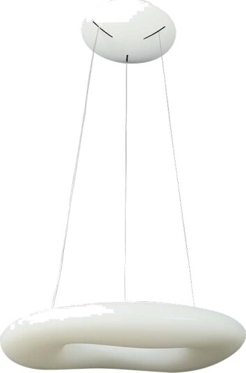 60cm 36W CCT dimbar designer pendel   Rund 3900lm inkl. fjernkontroll 3 års garanti   Dimbar : Via fjernkontroll Kulør : 3 i 1