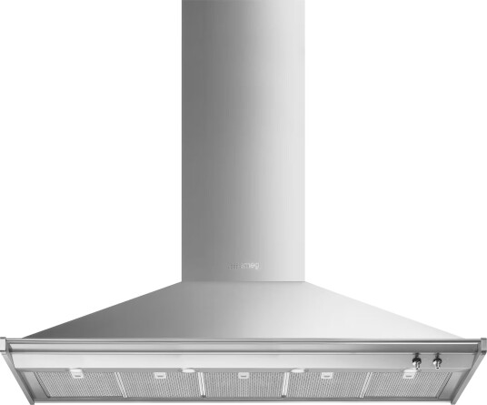 Smeg Classic Vegghengt Ventilator 150 cm Rustfritt Stål med Boost-funksjon