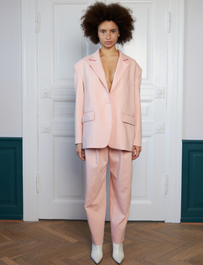 Stella Nova Oversized Blazer - Pink - 42