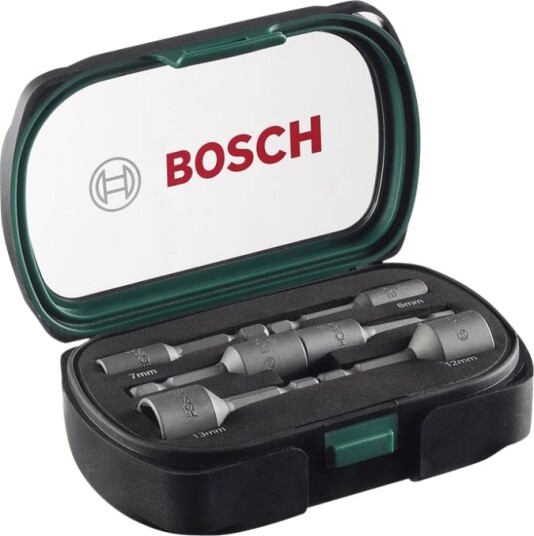 Bosch - Koppnøkkelsett - 6 Deler - 6 Mm, 7 Mm, 8 Mm, 10 Mm, 12 Mm, 13 Mm - Heksagonal - Lengde: 50 Mm