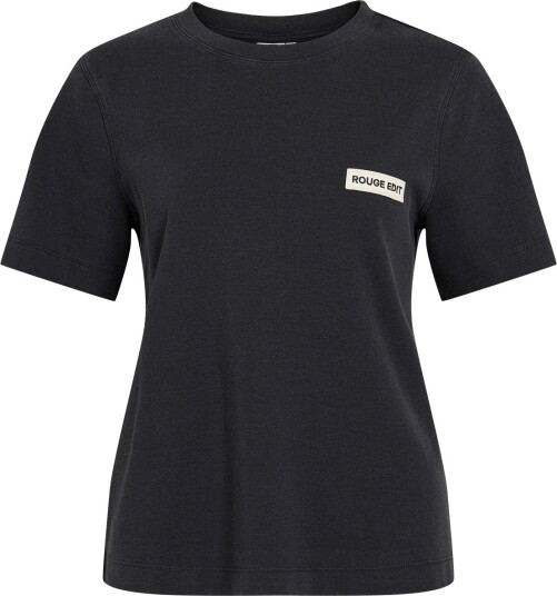 ROUGE EDIT Rousaras S/S O Neck Tee/Pf/1   METEORITE   XS