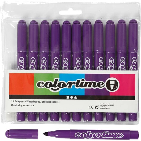 Tusjpenner Creativ Company Colortime Strek 5 mm 1 Pk Tusjpenner Creativ Company Colortime Strek 5 mm 1 Pk