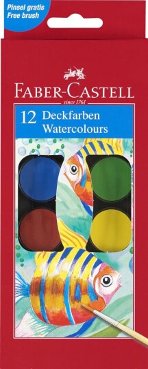 Faber Castell Maleskrin Faber 12 Farger