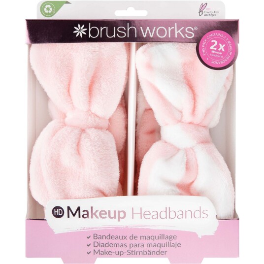 Brushworks Makeup Headbands 2 Pack Brushworks Makeup Headbands 2 Pack