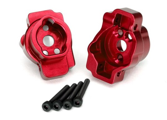 Traxxas 8256R Portal Drive Axle Mount Rear Alu Red 2 TRX-4 Traxxas 8256R Portal Drive Axle Mount Rear Alu Red 2 TRX-4