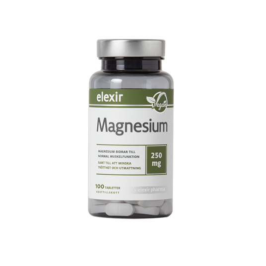 Magnesium 250mg 100 tabletter