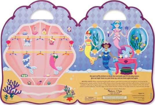 Melissa & Doug 19413 Havfrue Klistremerkebok