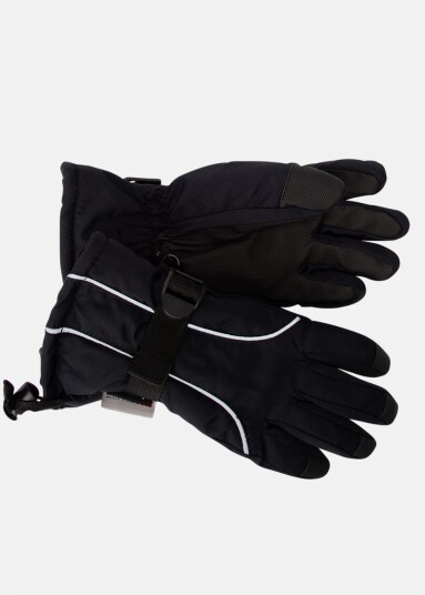 Duved Jr Gloves-Sw, Black, 4,  Skihansker