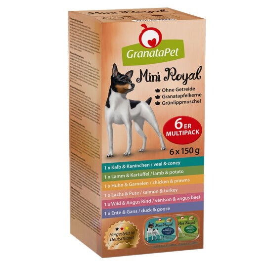 Granatapet Mini Royal 6 X 150 G Bolleblandingspakke Blandingspakke (6 Varianter) Granatapet Mini Royal 6 X 150 G Bolleblandingspakke Blandingspakke (6 Varianter)
