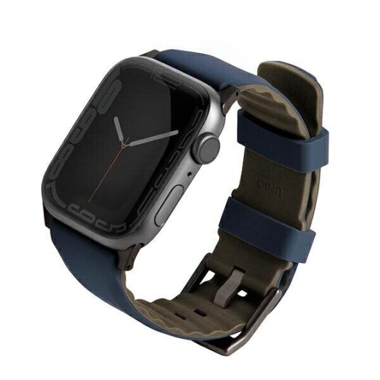 UNIQ Apple Watch (42/44/SE/45/49MM) UNIQ Linus Silikonstropp - Blå