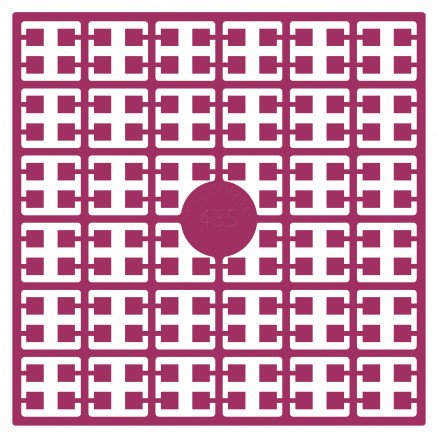 Pixelhobby Midi perler 435 Veldig mørk gammelrosa 2x2mm 140 piksler