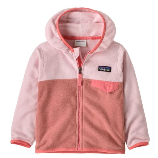 Patagonia   Baby Micro D Snap T Fleece Jacket Moment Pink   110 | Barn