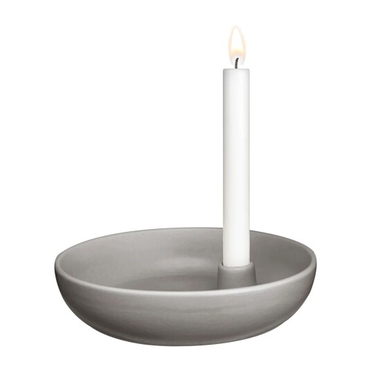 Scandi Living Valley lysestake Ø 21 cm Grå Scandi Living Valley lysestake Ø 21 cm Grå