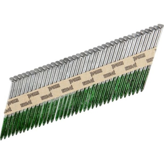 ESSVE 777902 Maskinspiker 34° rettbåndet glatt varmforsinket 2,8 x 60 mm 1800-pakning Innfesting
