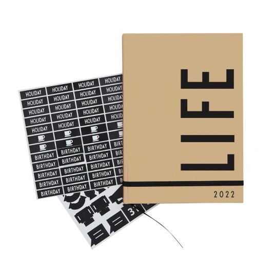 Design Letters kalender 2022 Beige