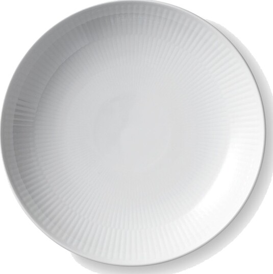 Royal Copenhagen White Fluted modern tallerken Ø 25 cm