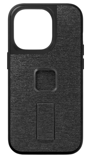Peak Design iPhone 14 Pro Stoffdeksel med SlimLink Brakett og Finger Loop - MagSafe Kompatibel - Charcoal