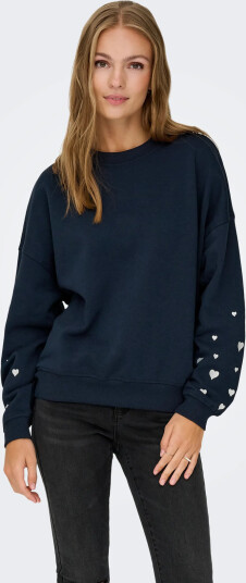 JDY Jdymesa Life L/S O-Nk Emb Sweat Jrs Noos - Navy - XS JDY Jdymesa Life L/S O-Nk Emb Sweat Jrs Noos - Navy - XS