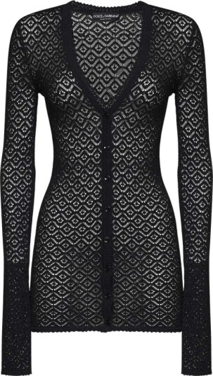Dolce & Gabbana Dame Strikkevarer Svart S, Dolce & Gabbana Dame Strikkevarer Svart S,
