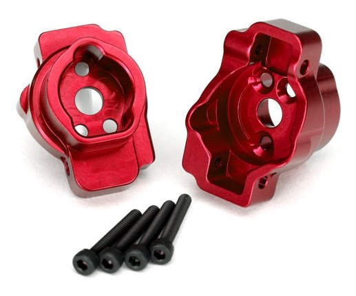 Traxxas TRX-8256R Portal Drive Axle Mount Rear Alu Red