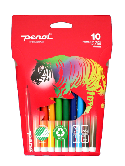 Penol Fibre Tip pens x10 Penol Fibre Tip pens x10