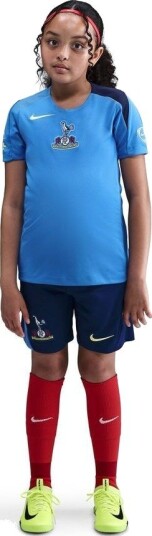Tottenham Trenings T Skjorte Dri FIT Strike 3. Stillehavsblå/Gul Barn Nike størrelse L: 147 158 cm